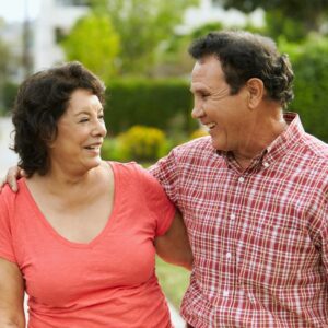 older couple smiling