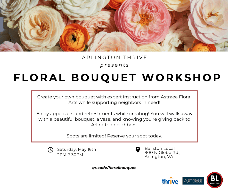 floral bouquet workshop flyer (Facebook Post)